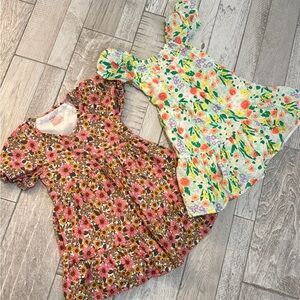 Bundle of two Cat and Jack Dresses. Girls size Small (6/7)